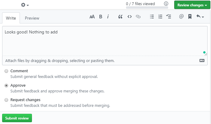 Approve changes!